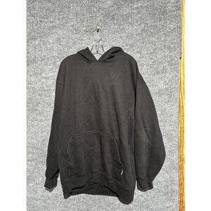 Pro Club Hoodie Mens XL Black Heavyweight Pullover Fleece Kangaroo Pocket